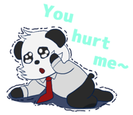 The office worker Panda sticker #9429574
