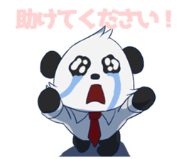 The office worker Panda sticker #9429581