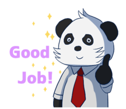The office worker Panda sticker #9429583