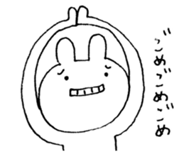 An impertinent rabbit sticker #9429713