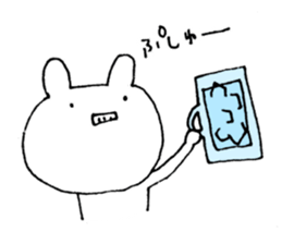 An impertinent rabbit sticker #9429716