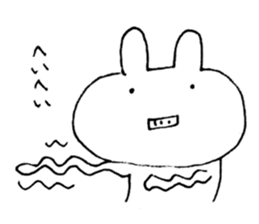 An impertinent rabbit sticker #9429725