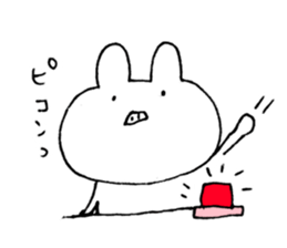 An impertinent rabbit sticker #9429727