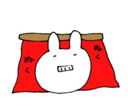 An impertinent rabbit sticker #9429730