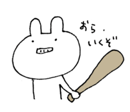 An impertinent rabbit sticker #9429736