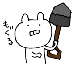 An impertinent rabbit sticker #9429742