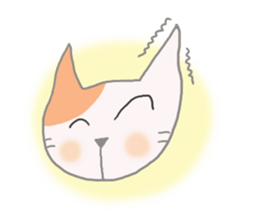 The healing white cat 2 sticker #9430037