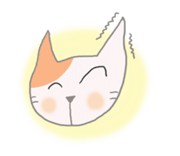 The healing white cat 2 sticker #9430037