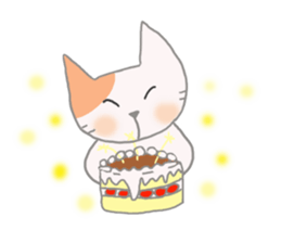 The healing white cat 2 sticker #9430046