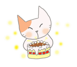 The healing white cat 2 sticker #9430046