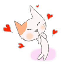 The healing white cat 2 sticker #9430050