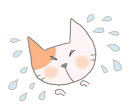 The healing white cat 2 sticker #9430056