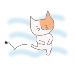 The healing white cat 2 sticker #9430057