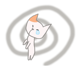 The healing white cat 2 sticker #9430058