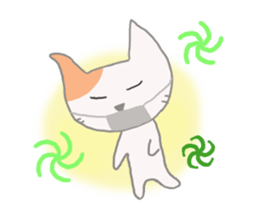 The healing white cat 2 sticker #9430063