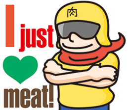 [ENG ver.] niku-ranger5:we meet meat sticker #9432144