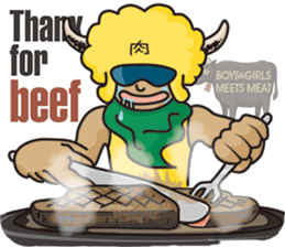 [ENG ver.] niku-ranger5:we meet meat sticker #9432176