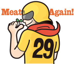 [ENG ver.] niku-ranger5:we meet meat sticker #9432178