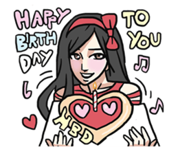 AsB - Comic Girls & 100 Love + sticker #9432641