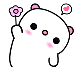 I love Q bear 2 sticker #9433205