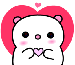 I love Q bear 2 sticker #9433206