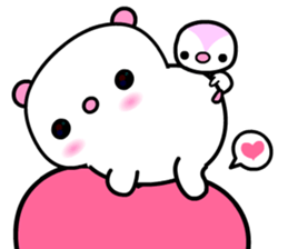 I love Q bear 2 sticker #9433218