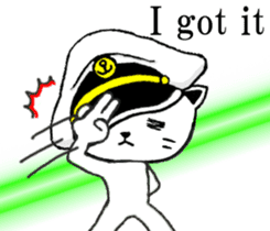 DandyCat -Captain- English version sticker #9433464