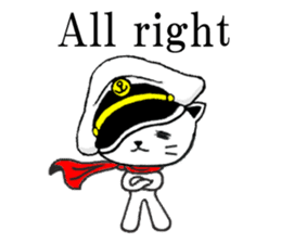 DandyCat -Captain- English version sticker #9433465
