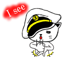DandyCat -Captain- English version sticker #9433467