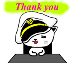 DandyCat -Captain- English version sticker #9433479