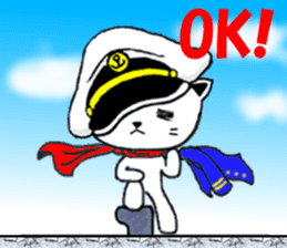 DandyCat -Captain- English version sticker #9433485