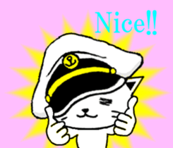 DandyCat -Captain- English version sticker #9433487