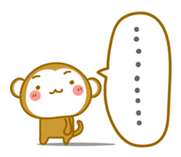 Basic of Monkey. Loneliness sticker #9434041