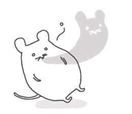Small mouse like rice cake sticker #9434769