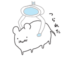 Small mouse like rice cake sticker #9434777