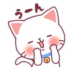 Fluffy White cat sticker #9435329