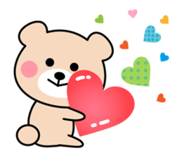 Cute KUMA chan 2 sticker #9435788