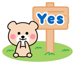 Cute KUMA chan 2 sticker #9435798