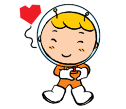 Space boy is here sticker #9436228