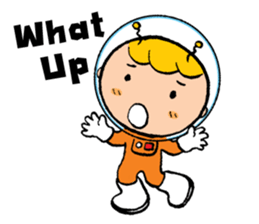 Space boy is here sticker #9436232