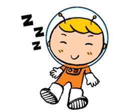 Space boy is here sticker #9436234