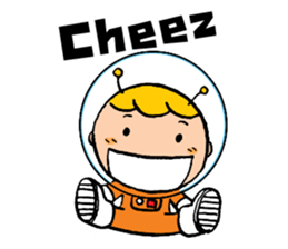 Space boy is here sticker #9436235