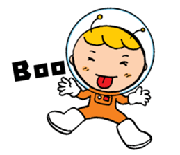 Space boy is here sticker #9436238