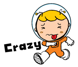 Space boy is here sticker #9436240