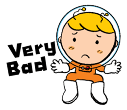 Space boy is here sticker #9436242