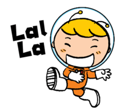 Space boy is here sticker #9436248