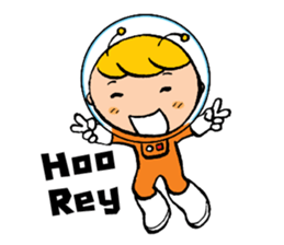 Space boy is here sticker #9436249