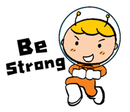 Space boy is here sticker #9436250