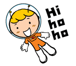 Space boy is here sticker #9436251