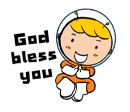 Space boy is here sticker #9436254